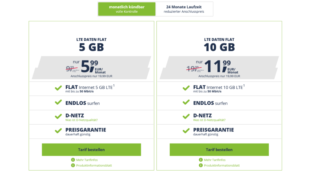 Freenet Mobile Datenflat